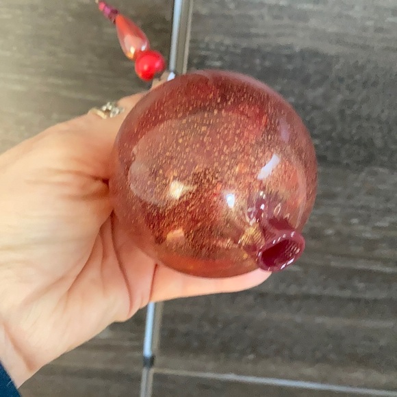 Pomegranate Glass Hand Blown Window Suncatcher/Bird Protector - Picture 2 of 7